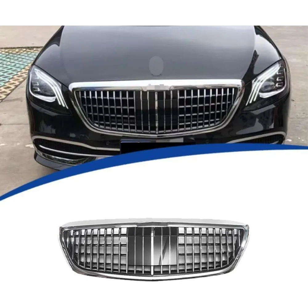 

Передняя решетка автомобиля для Mercedes-Benz S-Class W222 2014-2020, автомобильная решетка переднего бампера, автоаксессуары, простая установка