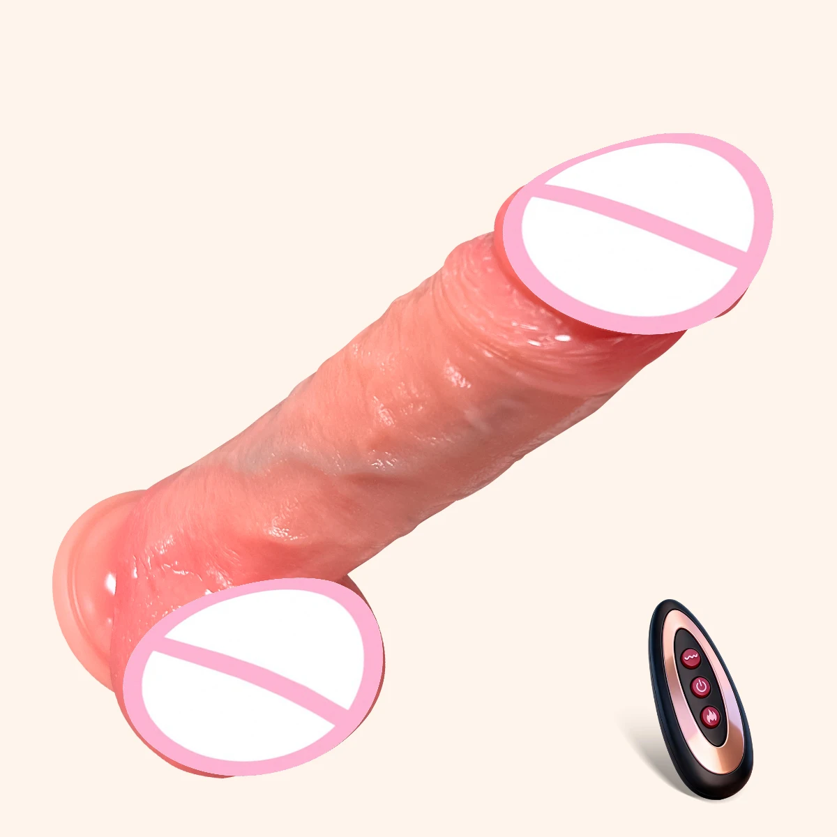 Realistic Thrusting Dildo Vibrator Electric Penis Powerful Suction Cup 10 Thrusting 3 Vibrating Heating Modes for G Spot  Adult
