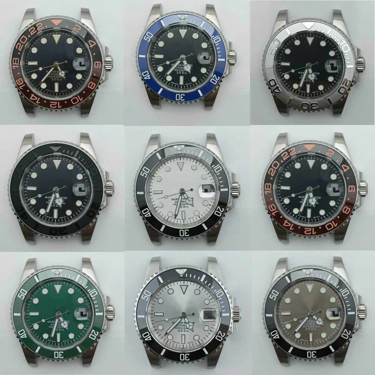 

NH35 Case 40mm Stainless Steel Case Men Automatic Mechanical Watch Sapphire Glass Waterproof Watch fit NH35 Movement