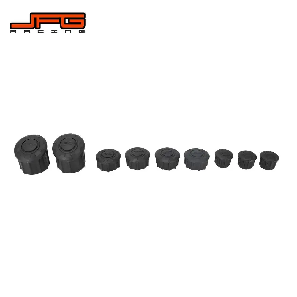 For R1200GS R1250GS 9 Pcs Frame Hole Cover Motorcycles Plug Electric Dirt Bike Motocross Off-Road JFG Black Parts Motorbike