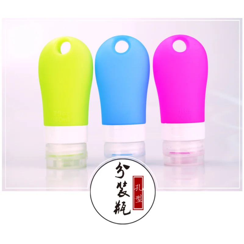 Garrafas De Viagem De Silicone, Recipientes De Esprema Vazio, À Prova De Vazamento, Garrafa Recarregável Para Shampoo, Condicionador, Loção, 38ml, 60ml, 90ml