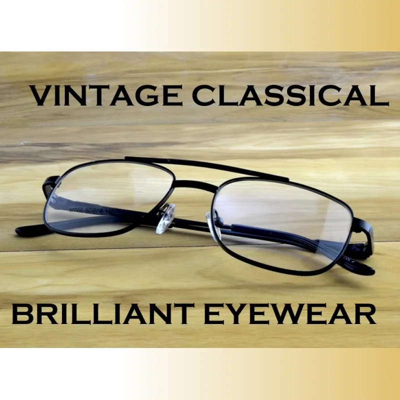 Clara Vida Progressive Multifocal Reading Glasses Designer Pilot Double Bridge Spring Hinge See Near And Far TOP 0 ADD +1 To +4