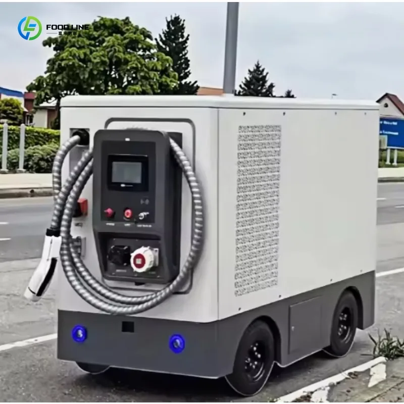Customized 60kW Fast Charging Mobile Robot 1kWh Energy Storage Portable Charger For Electric Vehicle Emergency Rescue