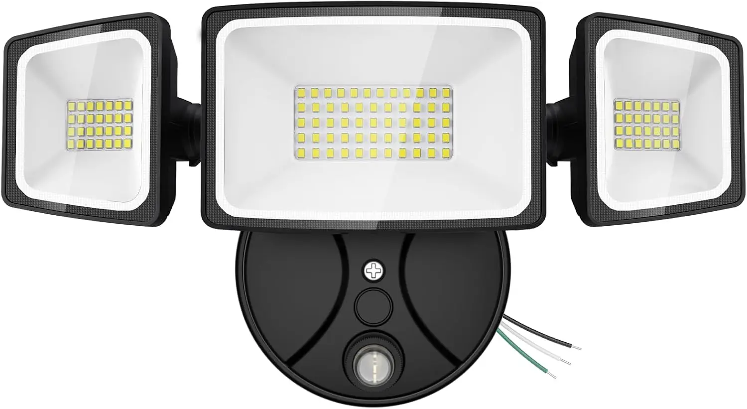 

70W LED Dusk to Dawn Flood Lights, 7000LM Black Exterior Security Outdoor Lighting,IP65 Waterproof Outdoor 3 Adjustable Heads