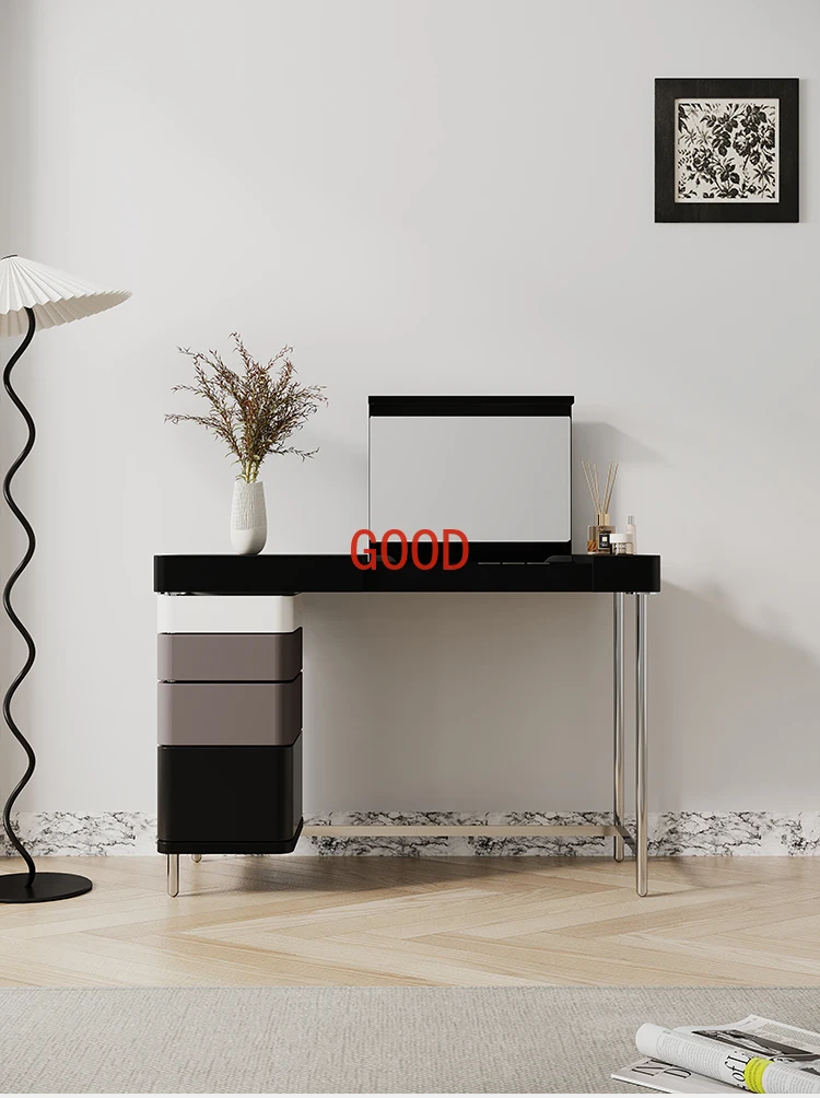 

Modern Light Luxury Dresser Desk Integrated Bedroom Makeup Table Antique Style