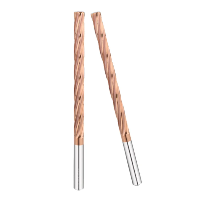 Imagem -05 - Comprimento Total 100 150 mm do Reamer h8 do Aço do Tungstênio do Carboneto Contínuo Que Alarga ou Que Faz à Máquina Furos Revestido Espiral Reta de Alumínio do Sulco