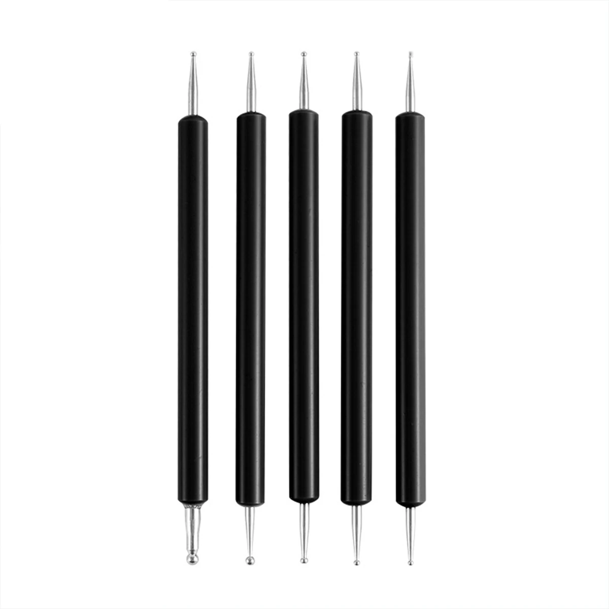 Ball Embossing Stylus 5 Pack Embossing Tracing Pen Metal Score Tracing Pen Nail Dotting Tool for DIY Nail Design Transfer Painti