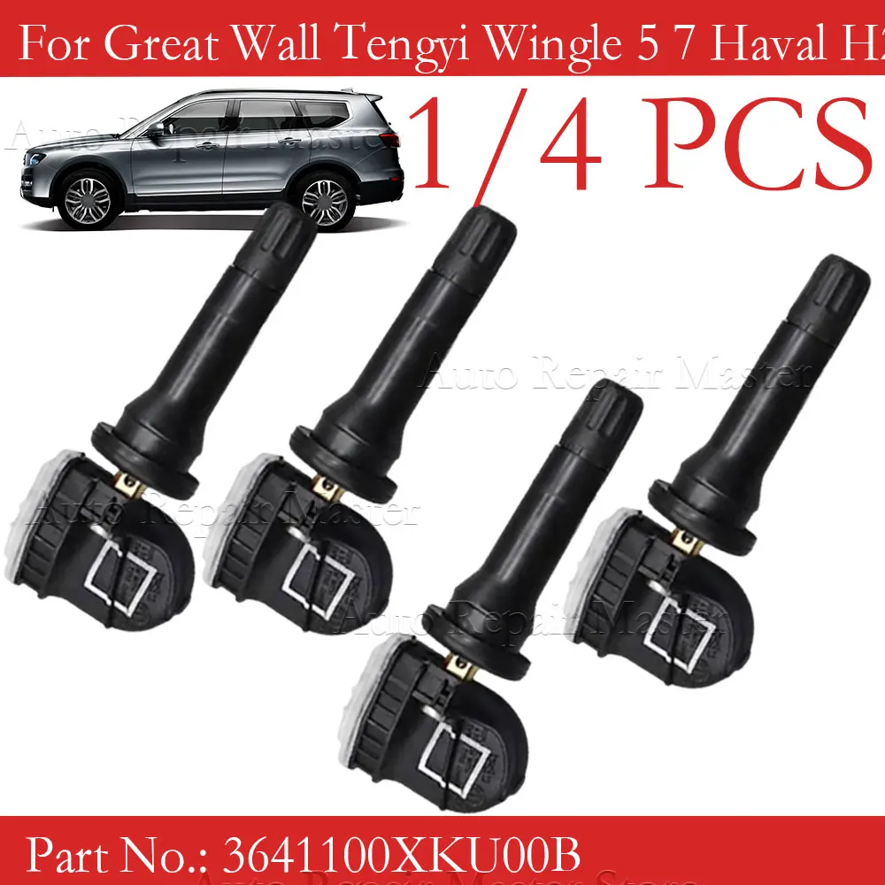 1/4PCS 3641100XKU00B For Great Wall Tengyi Wingle 5 7 Haval H2 H5 H6 H7 M6 433MHZ TPMS Tire Pressure Sensor