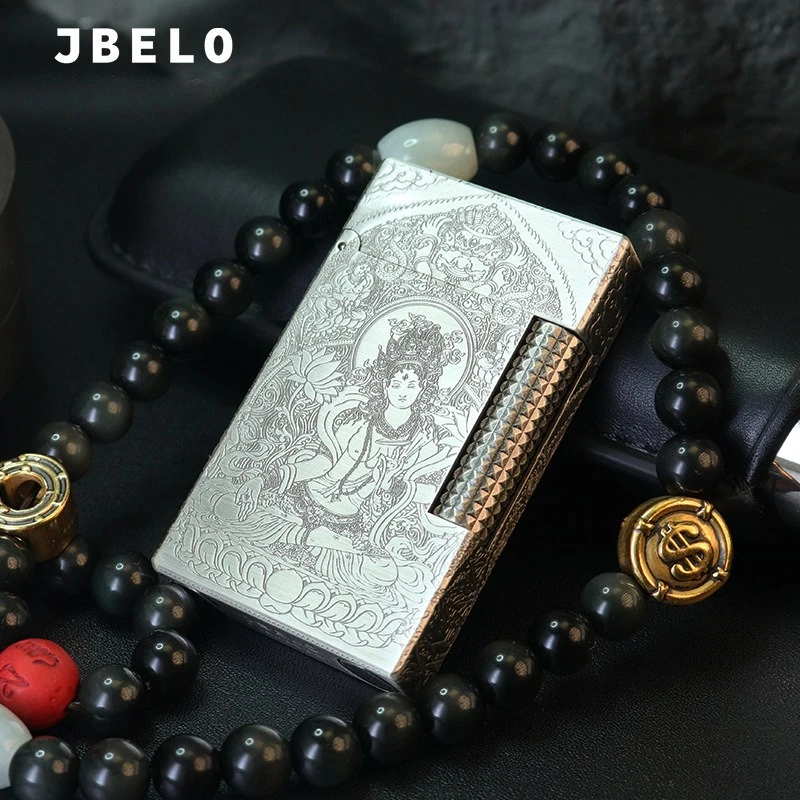 

Аутентичная зажигалка White Tara из чистой латуни алоэда, паровой двигатель, ветрозащитная ультратонкая коллекционная версия, модный подарок для друзей