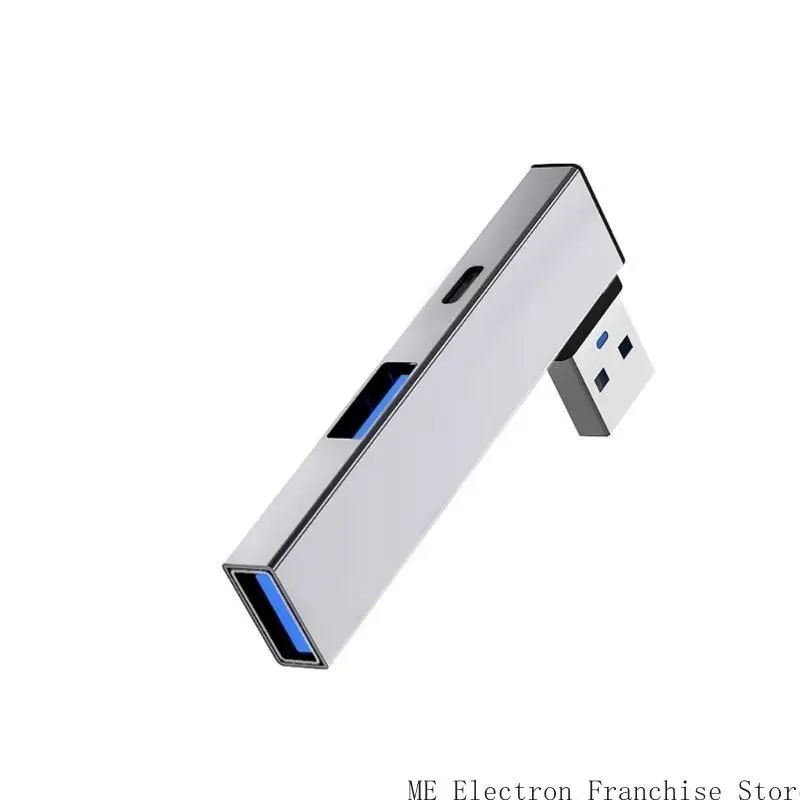 USB3.0, USB2.0port USB 타입 C+2USB 어댑터 USB 스플리터 5GBPS USB C 데이터 포트 480MBPS USB2.0