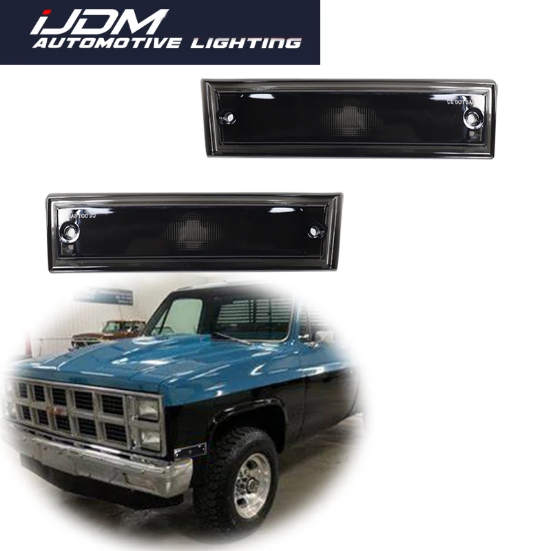 For GMC SUBURBAN PICKUP JIMMY & For CHEVROLET SUBURBAN PICKUP BLAZER Front Bumper Side Marker Parking Light Cover Shells No Bulb