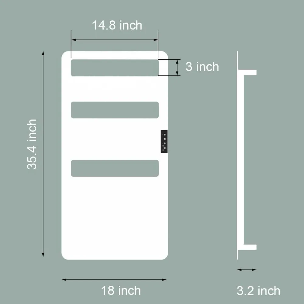 Wärmer mit Timer Wand montage, elektrische Wärmer für Bad, Bad heizung, Wäsche ständer-90x46 cm