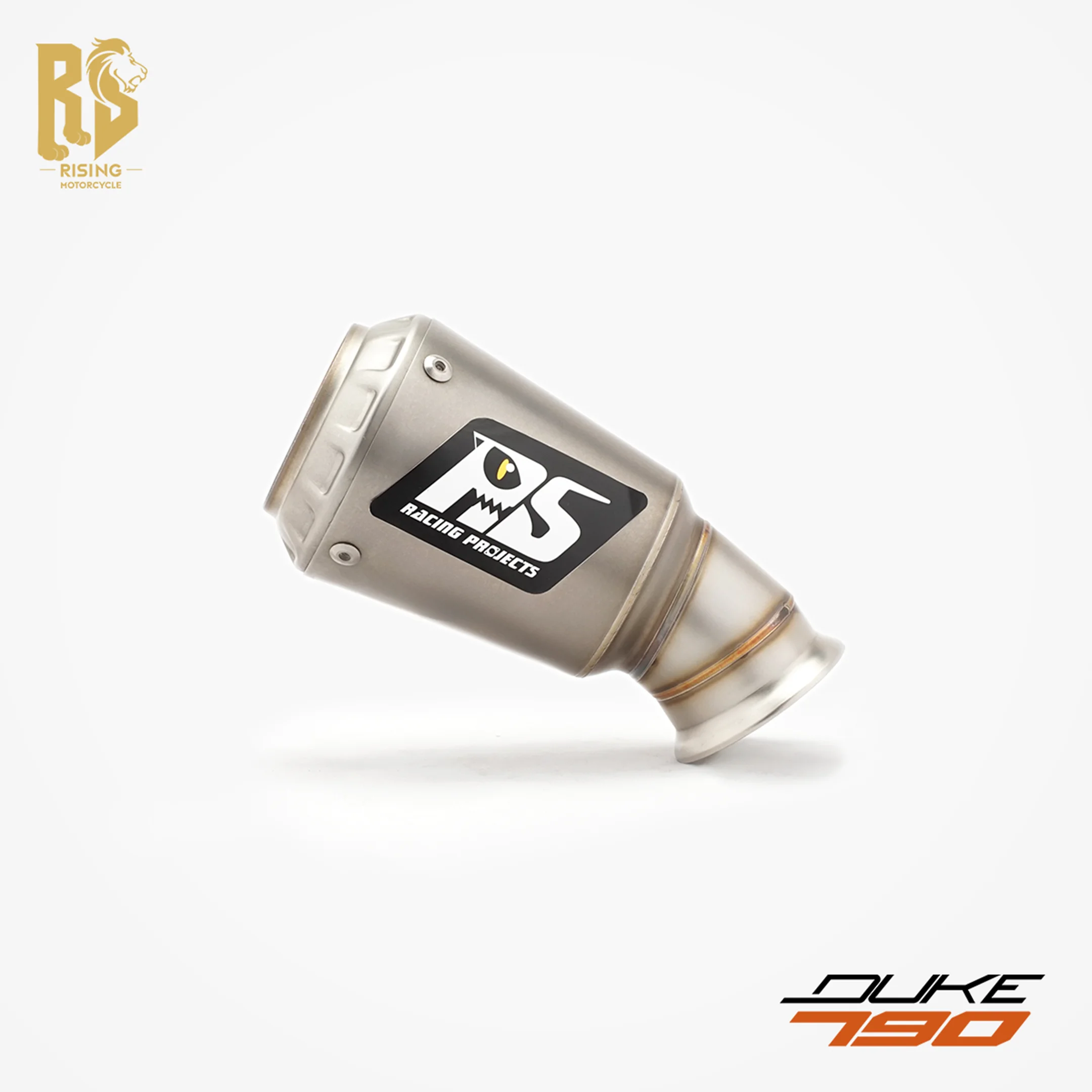 

RS для KTM 790 890 DUKE глушитель выхлопной трубы мотоцикла со средним выходом, подключенный к оригинальному заводству