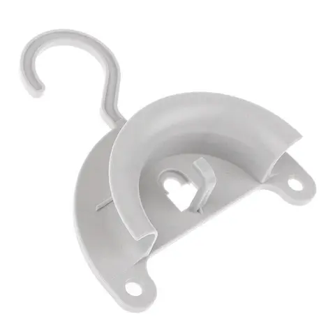 후크 행어 및 흡입 컵이 달린 CPAP 호스 거치대, 수면 및 호흡 기계 부품 청소 후 건조용, 2X