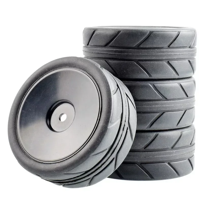 For RC model car HSP1:10 flat running tire combination 94123 rubber soft tire wear-resistant belt high-density sponge