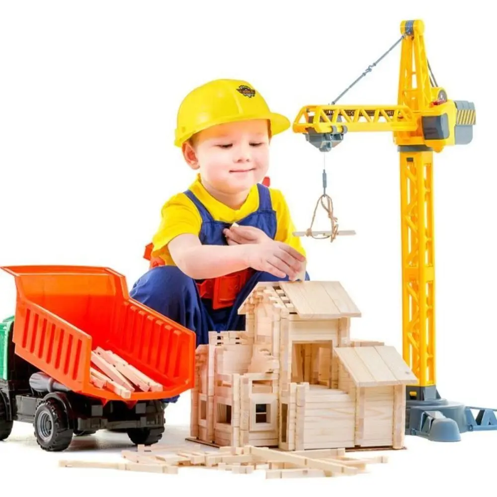Kostuum Realistische helm Simulatie Bouwgereedschap Bouwhoed Speelgoed Simulatie Veiligheidshelm Constructie Harde hoed