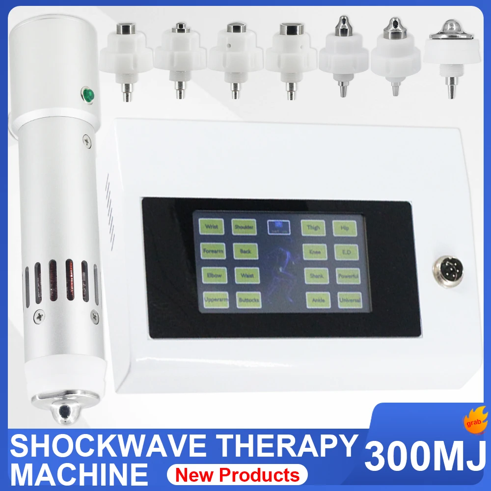 300MJ Shock Wave Therapy Machine Physiotherapy For Effective ED Treatment Joint Pain Relief Professional Shockwave Massager New