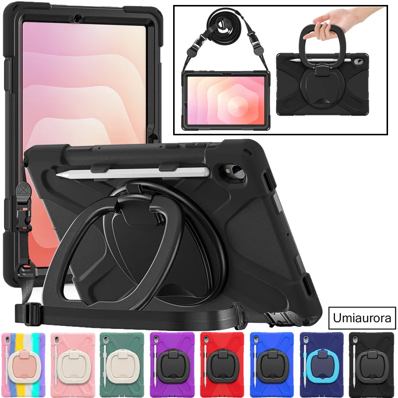 

Для Samsung Tab S11 11-дюймовый SM-X730 X736B S11 Ultra 14,6 дюйма SM-X930 X936 Прочный прочный чехол для планшета с кольцом-подставкой и ремешком Funda