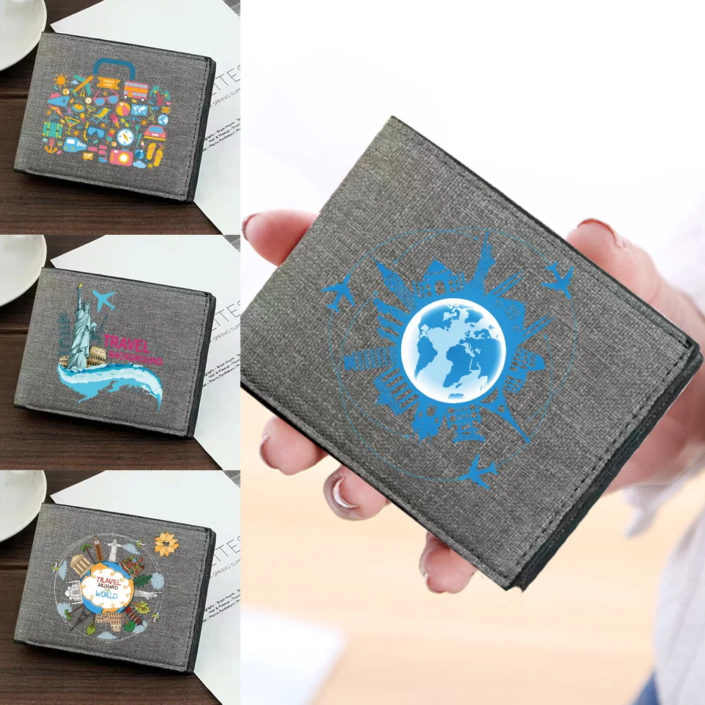 

Moneybag Simple and Durable High-quality Foldable Flower Travel Printing Series Clutch Bag Coin Pouch Id Card Holder