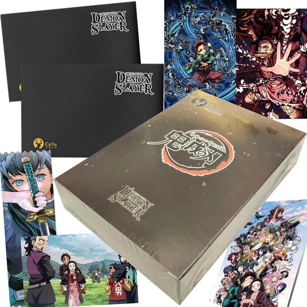 

Popular Anime Demon Slayer Collection Cards Tomioka Giyuu Original Drawing Line Draft Black White Colored Paper Cards Kids Gifts