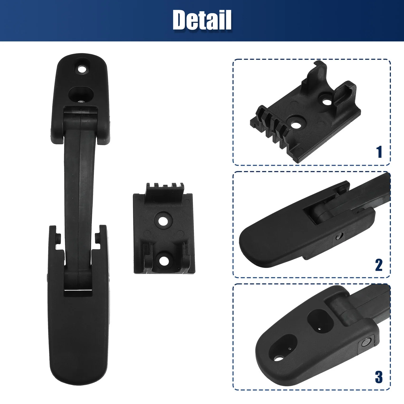طقم جانبي لمزلاج غطاء محرك السيارة لـ 02-11 Mack ، CH CHN cn الجرانيت CV