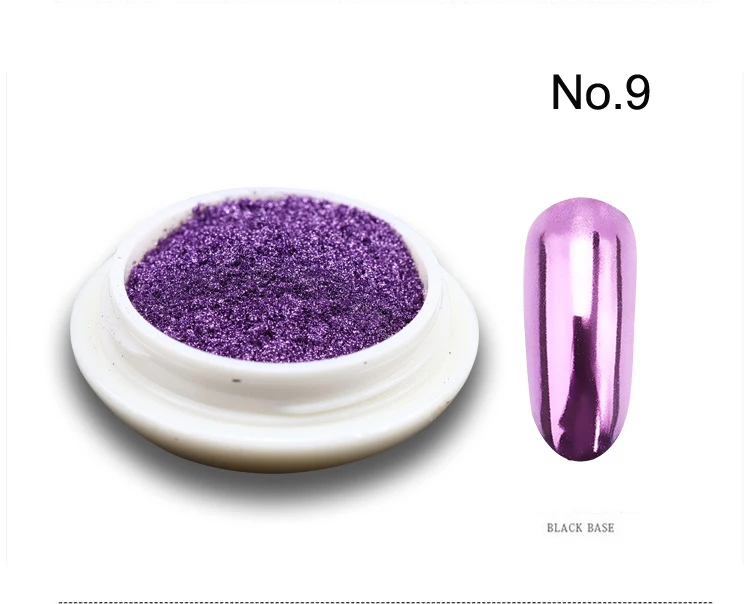1Jar Metallic Spiegel Chrom Nagel Pulver Holographische Laser Silbrig Goldene Nagel Reiben Glitter Pigment UV Gel Polnisch Spiegel Powde