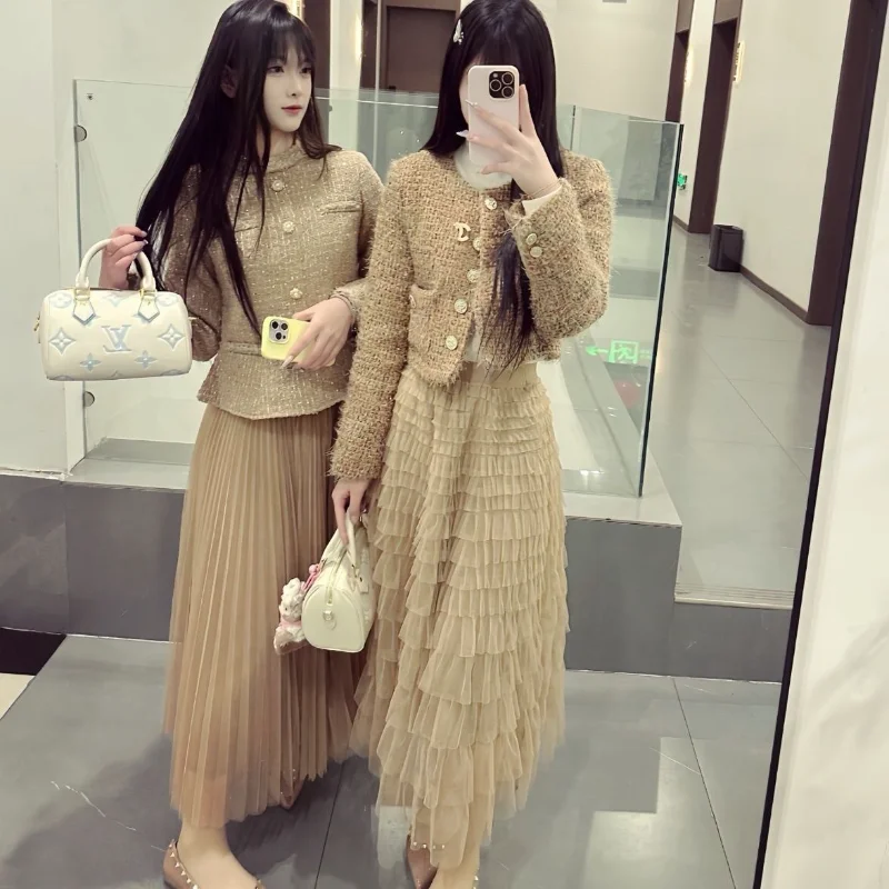 

Spring Summer New Style Multi-Layer Heavy Embroidery Mesh Cake Skirt Women's High Waist Slimming Mesh Half Skirt Casual Leisu...