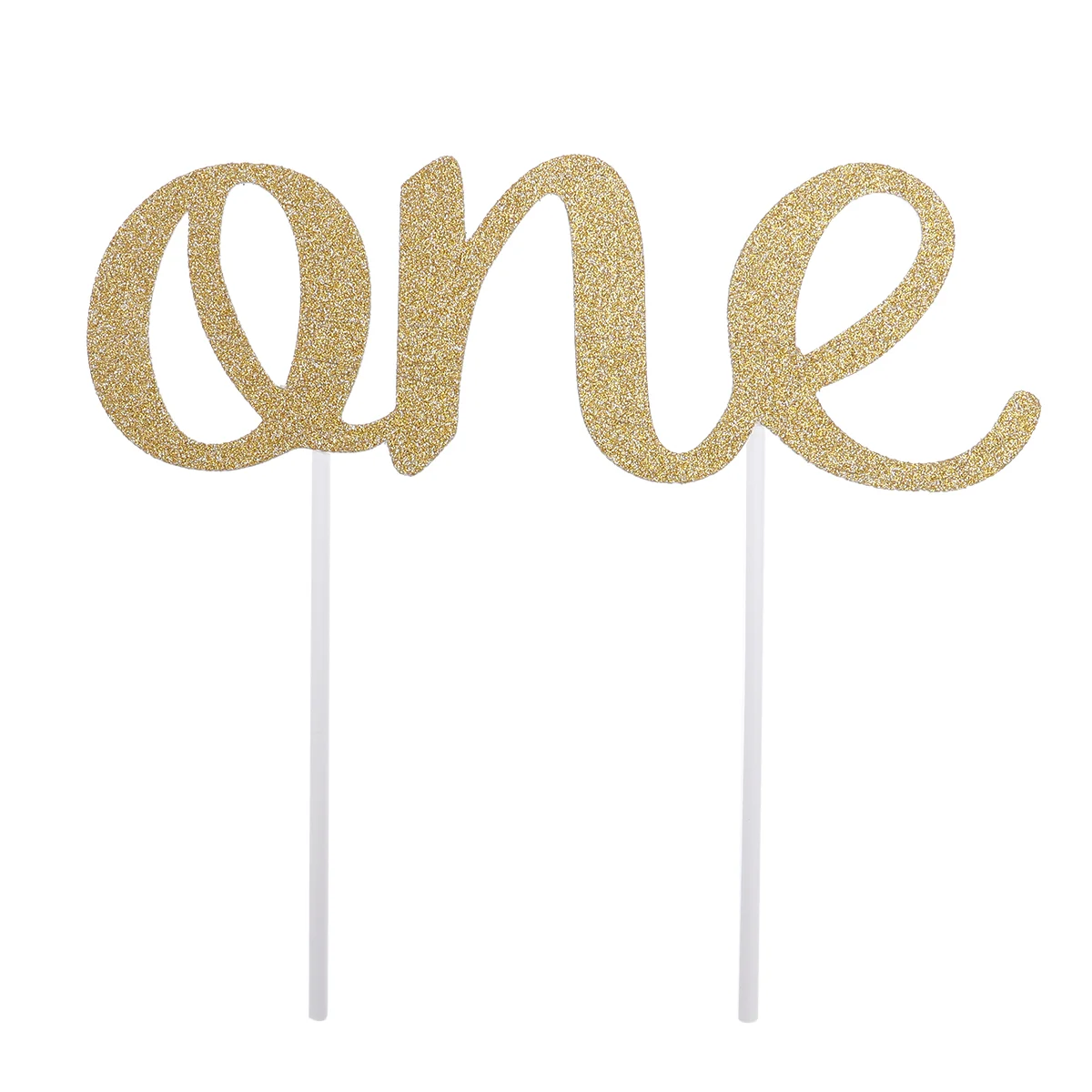 

Shiny Cake Topper First Birthday Christmas Non-toxic Gold Golden Simple Decorations