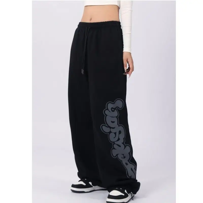 

Rock Harajuku Fashion Popular Women's Palazos Banding Pants Urban Pants of Dancers Street Style Woman Clothing Hip Hop Slacks