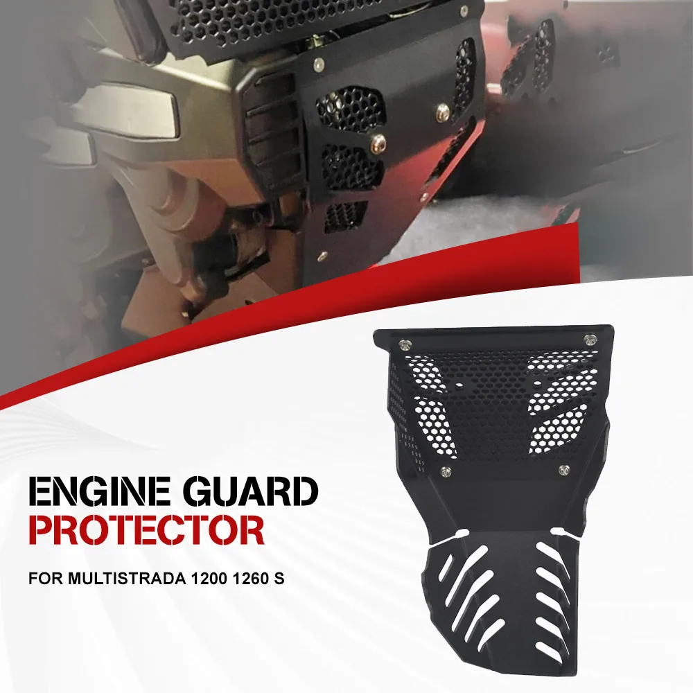 

For Ducati Multistrada 1200 1260 S Engine Guard Protector Multistrada 1260S 1200S Engine Guard Extension Housing Protection
