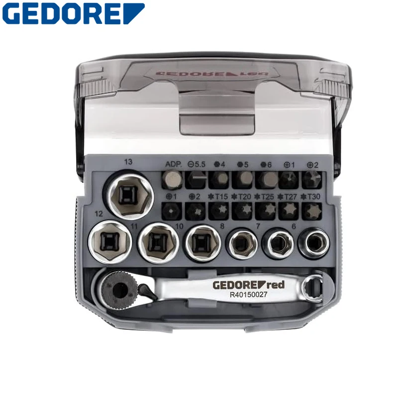 GEDORE R49005023 Socket Set Chrome-vanadium Steel Matt Satin Chrome-plated High Quality Materials Exquisite Workmanship