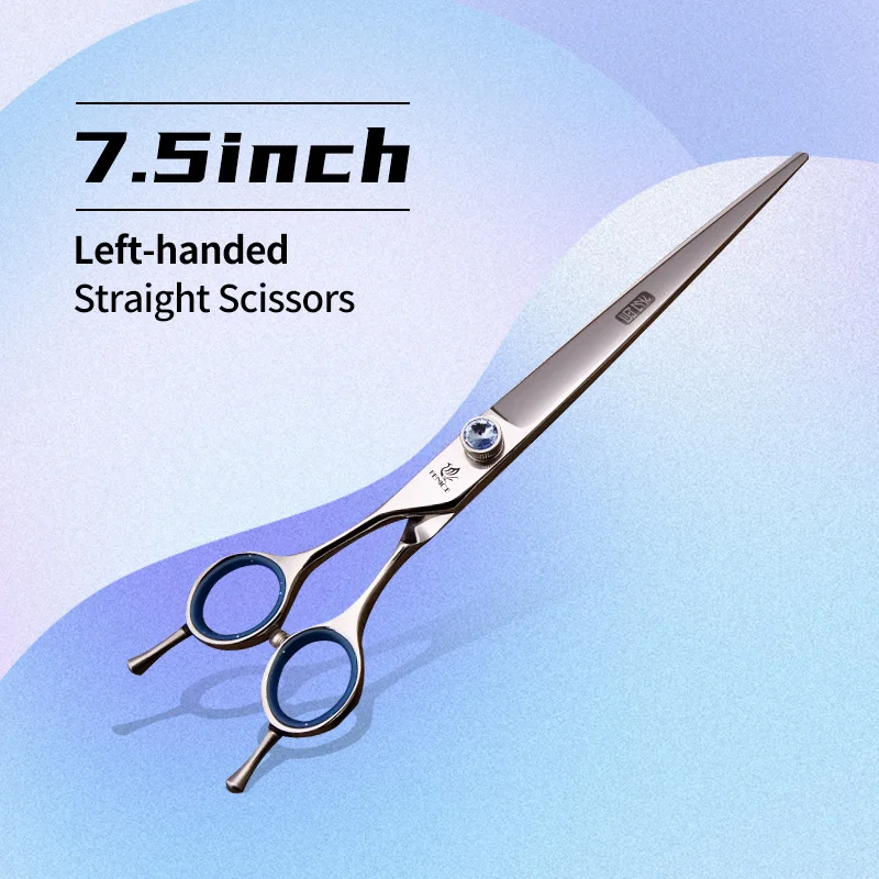 Fenice Linkshandige Professionele 7.0/7.5/8 inch JP440C Snijden Gebogen Pluizige Dunner Chunker Schaar Set Kit Hond Verzorging