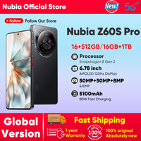Nubia Z60S Pro Global Version 5G Android Cellphone Snapdragon 8 Gen 2 50MP Triple Camera 120Hz 6.78\