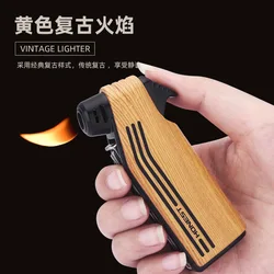 Multifunctional Special Pipe Machine Oblique Fire Retro Open Fire Lighter Inflatable with Smoke Knife Pressure Stick Scraper