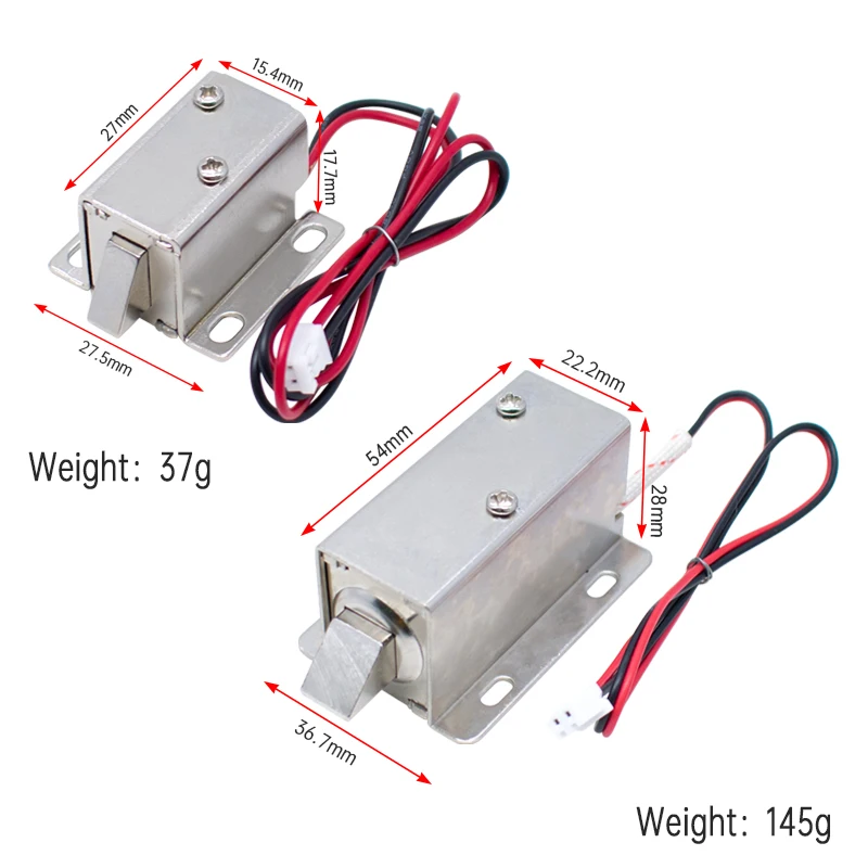 WAVGAT DC 12V Electric Solenoid Lock Tongue Upward Assembly for Door Cabinet Drawer