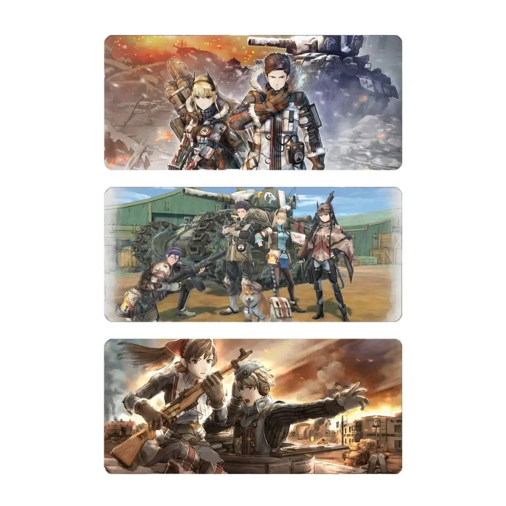 game tactical V-Valkyria Chronicles Mouse Pad Large Gaming Mousepad with Stitched Edges Thickened Desk Mat PC