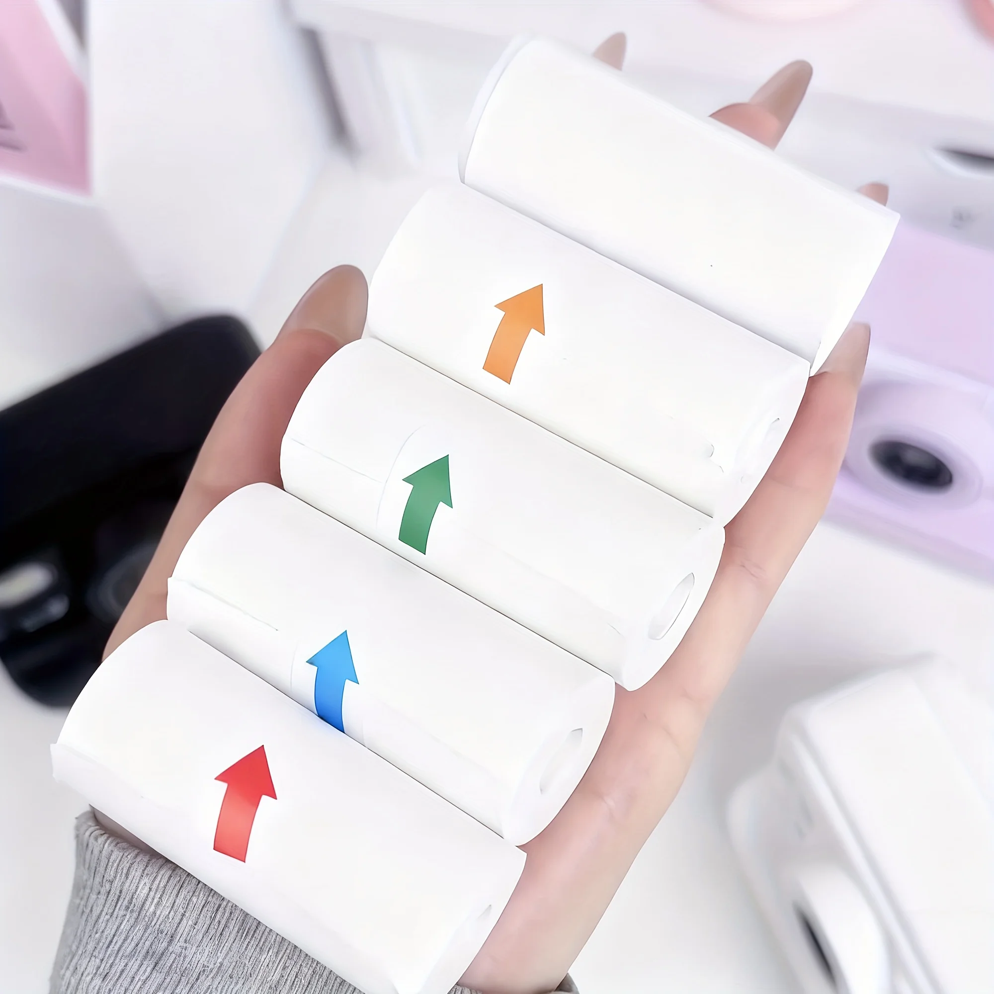 5 Color Thermal Color Photo Paper for Instant Print Cameras Label Printers Home Travel Party Gift Journal Photo Printing Sticker