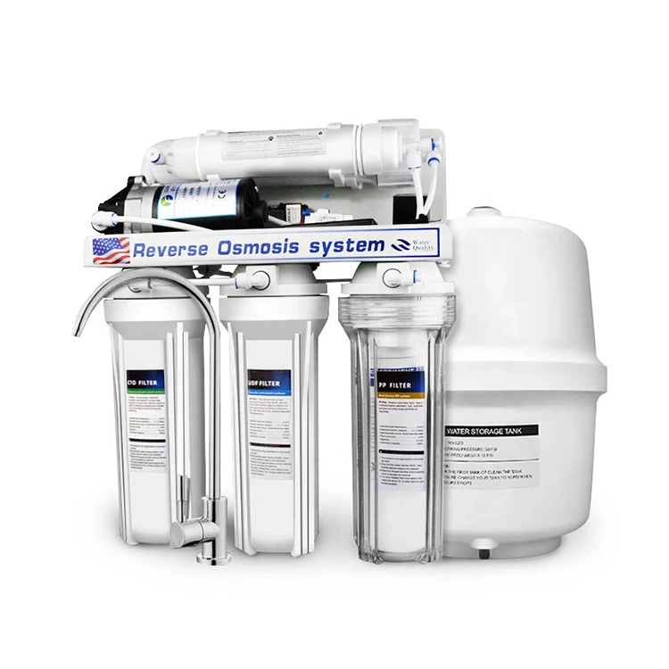 

Undersink RO Water Filter 5 Stage Reverse Osmosis System 75GPD Water Purifier Filtro De Agua for Home