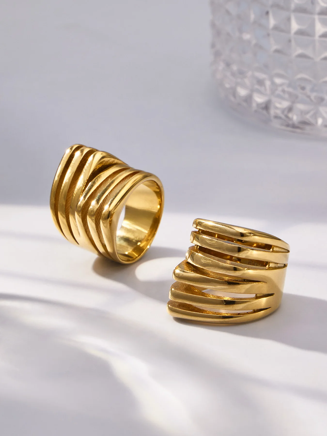 Übertrieben Bunter Emaille-Tropfenring aus 316L Edelstahl mit 18K Goldplattierung für Damen, Wasserfest und Farbecht – Detail 16