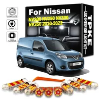 TPKE Canbus LED Interior Map Roof Light Kit For Nissan NV200 NV250 NV300 NV350 2010-2018 2019 2020 2021 2022 Number Plate Lamp