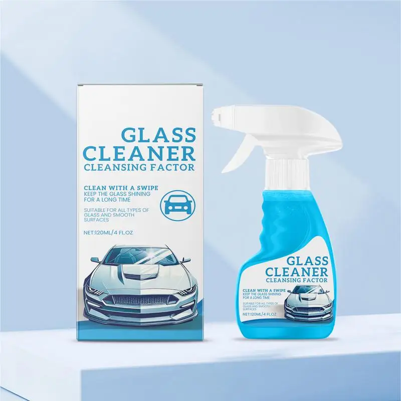 Limpiador de película de aceite automotriz, 120ml, limpiador de película de aceite de vidrio automotriz, limpiador de ventanas de coche para eliminar manchas de agua y parabrisas