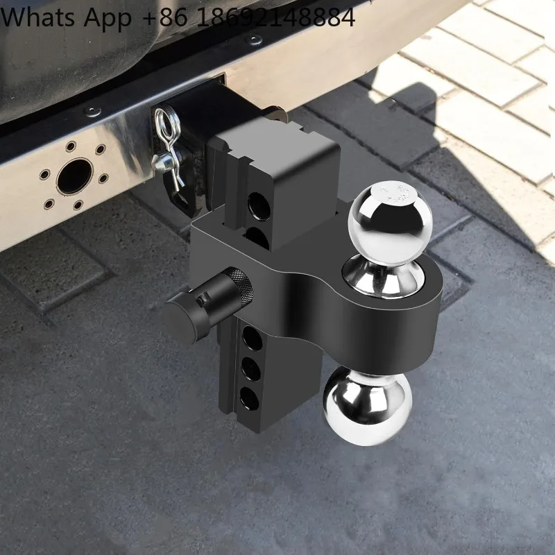 

Strong tensile force, adjustable aluminum alloy trailer arm 6 inches with latch lock, double-ended trailer trailer arm