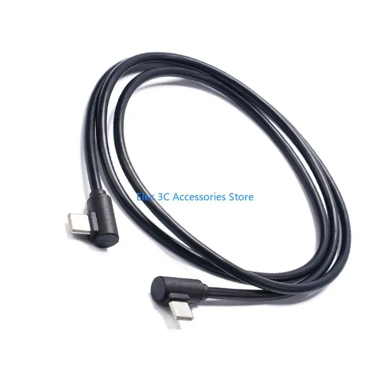 Y51A Flexible 90 Degree Bend USB C To C Cable Cord Fast 480Mbps Data Transfer