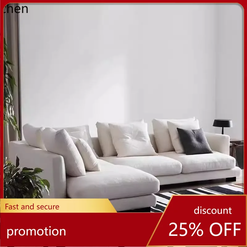 HXL Fabric Sofa Set Technology Fabric Living Room Corner L-Shaped Sofa