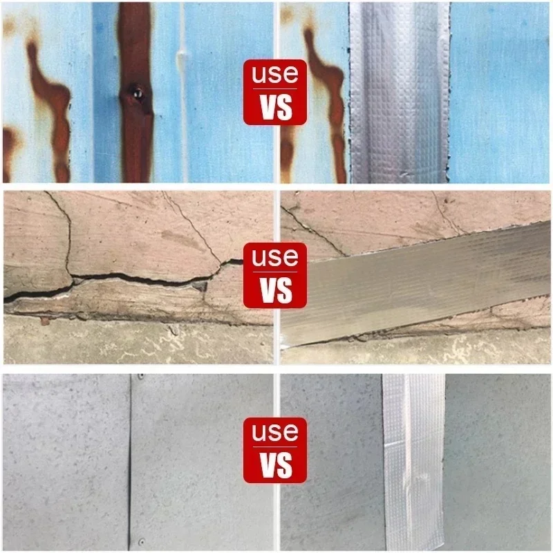 Butyl Tape Color Steel Tile Sun House Roof Self-adhesive Butyl Waterproof Coil Cracks Repair Leakage Butyl Waterproof Tape