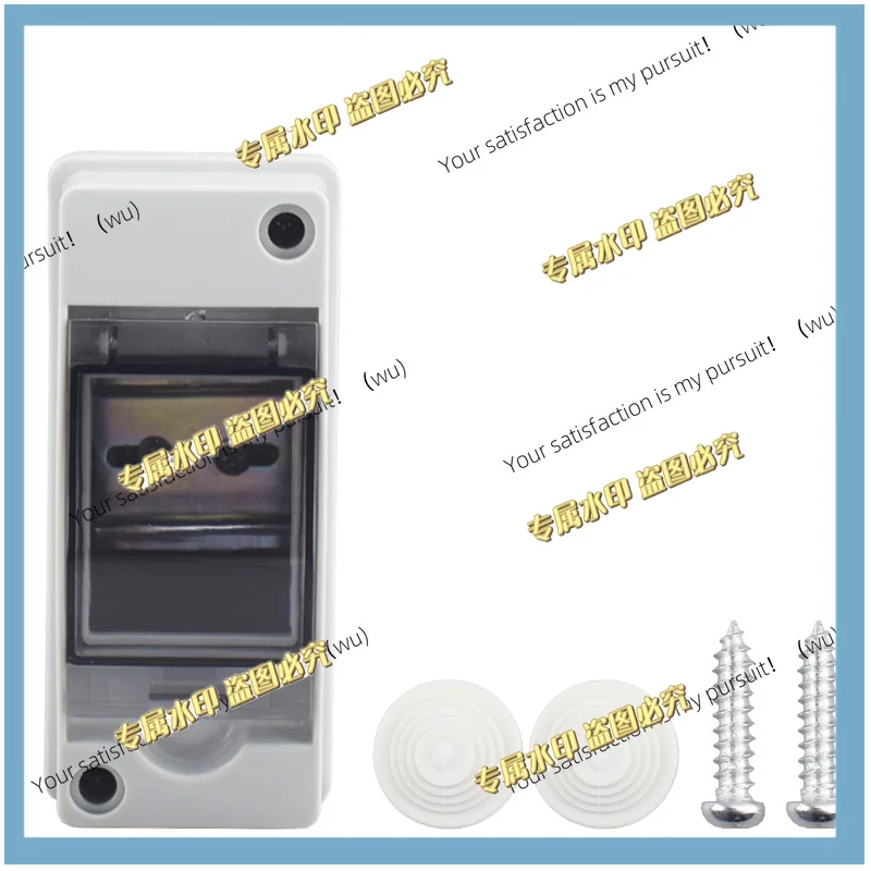 2Pcs HT-2 IP65 waterproof distribution circuit breaker box panel installation 2-way PC ABS, MCB solar junction box