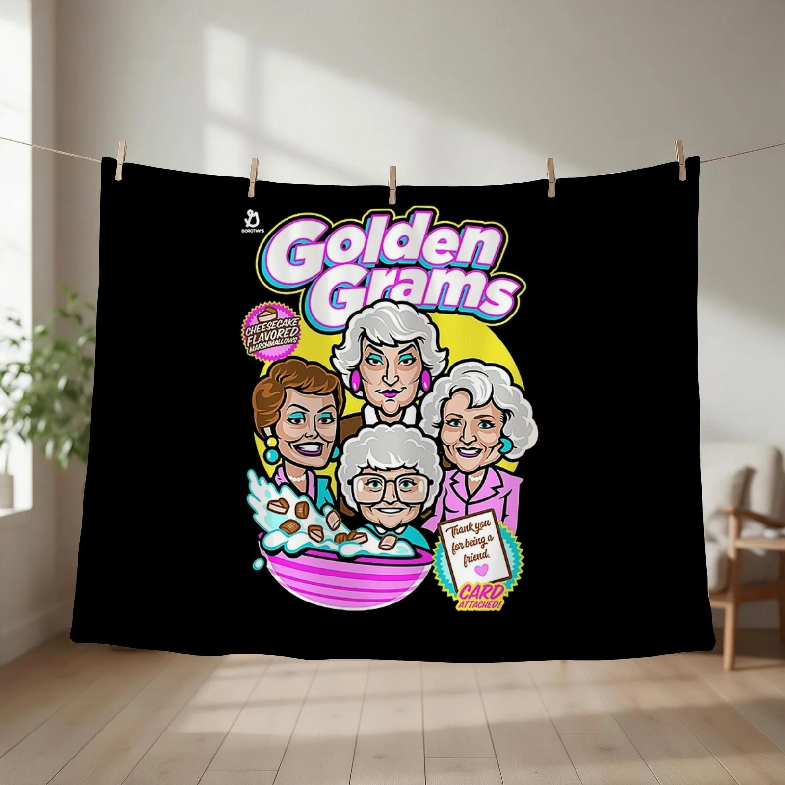 Golden Grams Throw Blanket Custom Vintage Extra Large Throw For Decorative Sofa Blankets