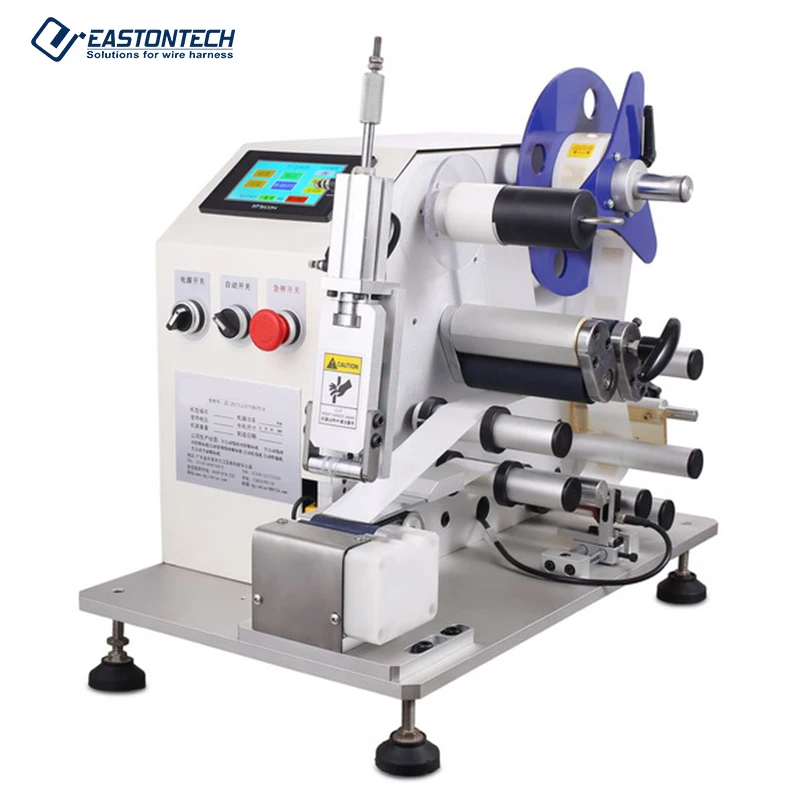 EW-7710 Fully Automatic Label Rolling Machine Cable Labeling System Plc Wiring Harness Wire/cable Packaging Type 220V/110V 50HZ