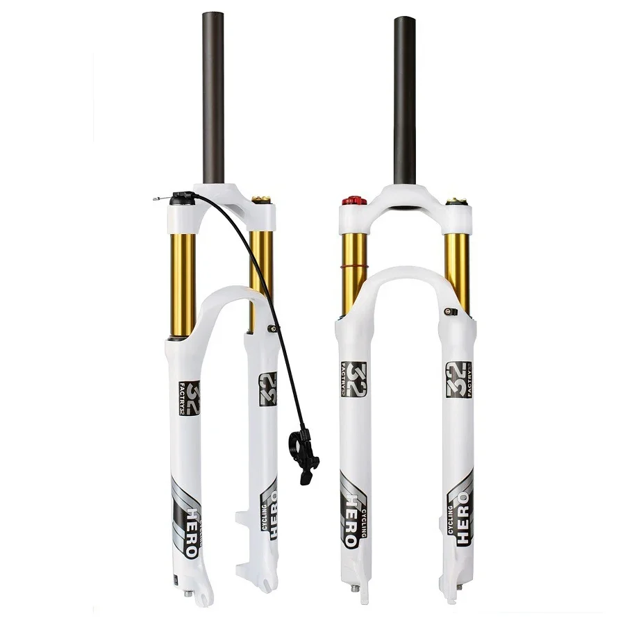 Bike front fork 120mm Stroke 9x100mm QR 26 27.5 29 inch disc brake absorption suspension frame ultralight shock  air fork