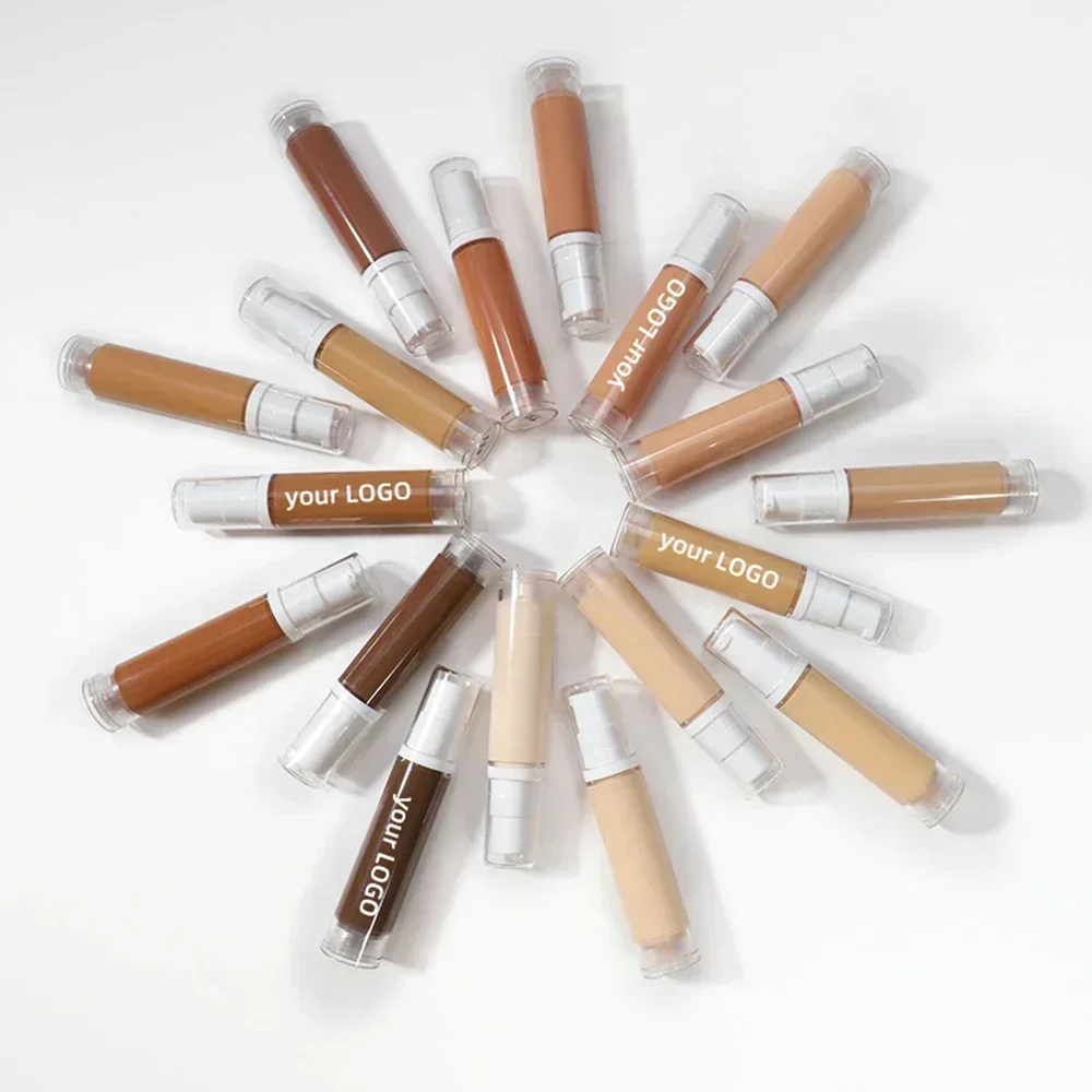 Private Label 18-Farben-wasserdichter flüssiger Concealer mit individuellem Logo, langlebige Ölkontrolle, natürliches Nude-Gesichts-Make-up, Großhandel P1